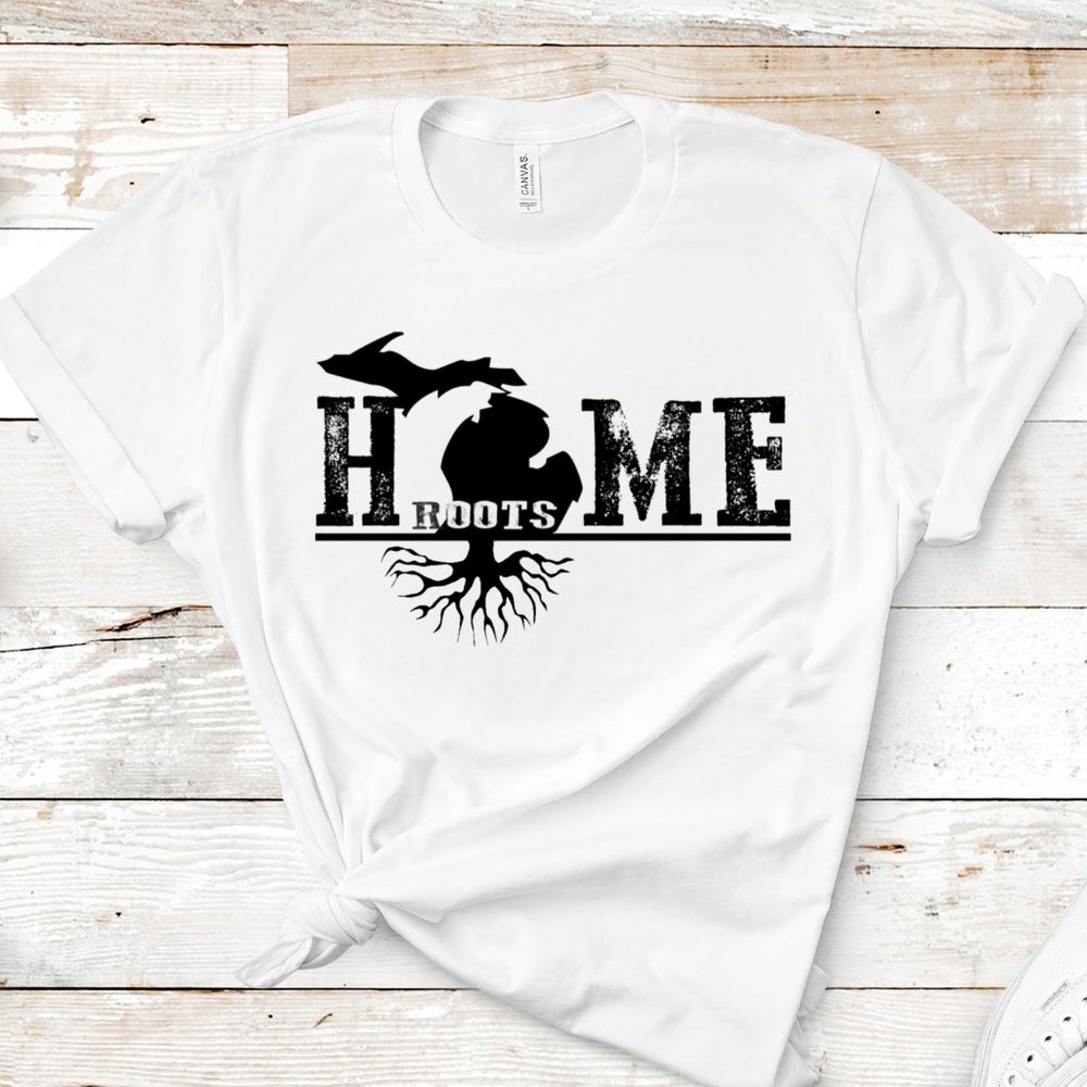 Michigan Roots Bella Canvas T-shirt Sizes XS-XL
